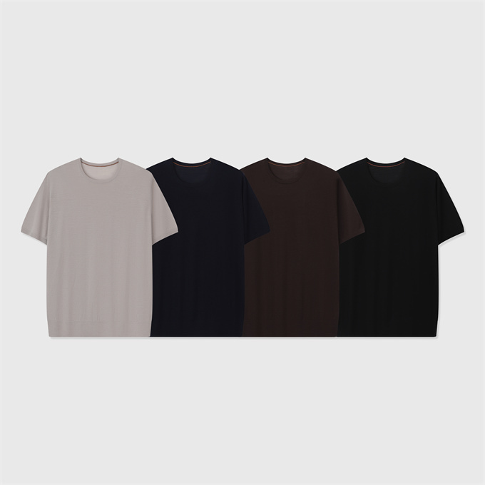 loro piana icewish wool crew-neck knit t-shirt